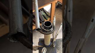 Bending a 3/8 inch piece of rebar. I make a jig. I bend it with a pipe #shorts #shortvideo #diy