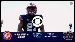 CBS SPORTS THE HOME DEPOT SEC FINAL GAME IRON BOWL ALABAMA VS AUBURN PROMO 2023