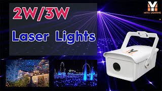 MF-HK 2W/3W Outdoor Waterproof Starry Star White Laser Lights Projector For Garden Christmas Tree