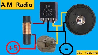 Learn How to Build an Effortless A.M Radio Receiver with TA7642 IC