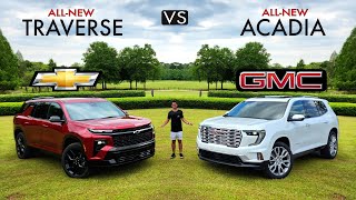 LARGE & IN CHARGE! -- 2024 Chevy Traverse RS vs. 2024 GMC Acadia Denali: Comparison