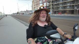 The raw unedited making of Fat Sandra Nick's My Scooter to feed the homeless #blackpool