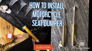 HOW TO INSTALL MOTORCYCLE SEAT DUMPER - SUZUKI BURGMAN