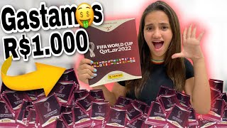 GASTAMOS R$1.000 EM FIGURINHAS DA COPA DO MUNDO 🤑 achamos a legendária ? Part 1 - 3 irmãs demais