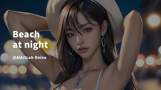 Night Beach【AI & Art Satsuki 紗月】