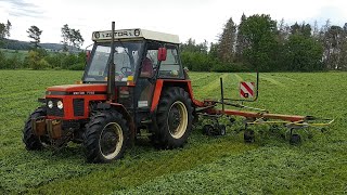 Zetor 7745, 10111 |  obracení jetele | senáže 2020