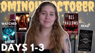 Ominous October Reading Vlog | Horror Books, Movie Reviews, and Fall Baking! 🎃