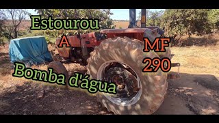 como trocar a bomba de água do trator MF 290