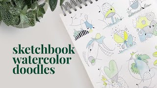 easy sketchbook exercise to overcome creative block  | beginner level