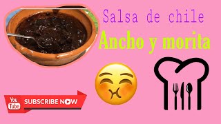 Salsa de Chile ANCHO y MORITA| salsa TATEMADA| 😋 La Cocina de Naranjo✅ por Paty