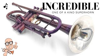 Another one-of-a-kind horn with Lotus Trumpet bell, MAW block, and more!  ACB show and tell #trumpet