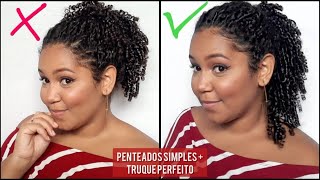 PENTEADOS SIMPLES PRA CABELO CACHEADO 2 | Jehnyfe Ferreira ♡