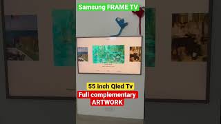 Samsung 55inch QLED FRAME TV 😍 | Full 23 Complimentary ARTWORK 🔥 #samsungframetv #frametv