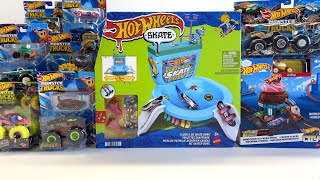 Hot WHEELS Let's Race Toys Collection Unboxing Review | Flush & Go Skate Bowl | Monster Trucks