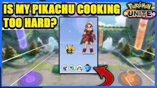 Is My PIKACHU Cooking TOO HARD With This INSANE Build?!? Watch till the END!!! | Pokemon Unite