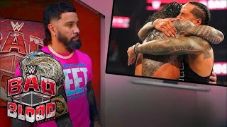 Jey Uso Reacts to Jimmy Uso Return at WWE Bad Blood 2024 as The Rock Confronts Roman Reigns & Cody