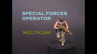 Painting 1/35 Special forces operator in Multicam