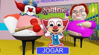 CLOWN BARRYS PRISON RUN/BARRY, O POLICIAL PEIDAO VIROU UM PALHAÇO ASSASSINO! #obby #roblox #escape