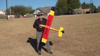 Dad's build and first flight with the Mark's Models Wanderer glider.