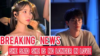 Shocking News:Iu Said She No Longer Love Lee Jong Suk 😞💔