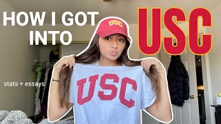 HOW I GOT INTO USC + reading supplemental essays