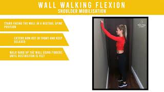 WALL WALKING FLEXION SHOULDER MOBILISATION