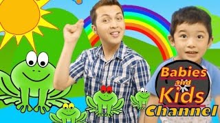 The Little Green Frogs | Babies and Kids Channel | Nursery Rhymes for children and toddlers