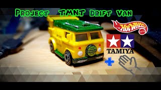 rc HotWheels party van on Tamiya tt02D