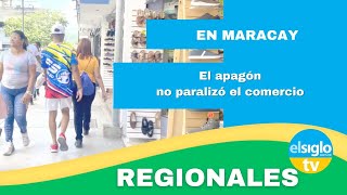 El apagón no paralizó el comercio en Maracay