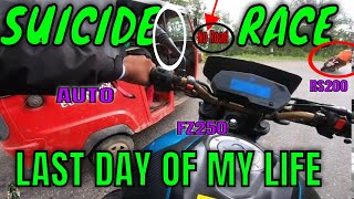 Suicide Race/RS200 vs Fz25 vs R15 V3 vs 220F Vs Crossfire Xz250Rr