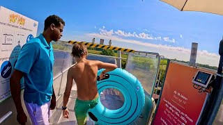 Europe's LARGEST Slide World! | Outdoor Water Slides at Galaxy Erding In Germany 🇩🇪