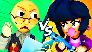 Балди Плюс vs Бравл Старс - Фильм (Ной Все Серии Подряд Brawl Stars Baldi 3D Анимация Челлендж)