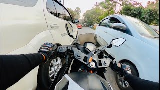 KTM RC200 Vs R15V2 / close calls / street battle