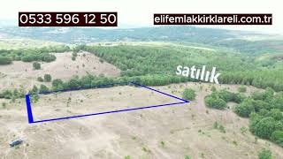 Kırklareli merkez'de satılık 9.308 m2 ormana cephe tarla#satılık