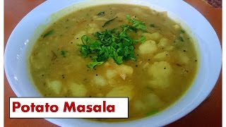 Potato masala | quick Side dish for poori, roti& chapati