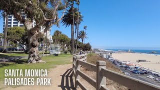 [4K] Santa Monica, Palisades Park, Los Angeles, California, ASMR