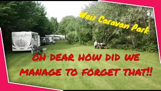 Weir Caravan Park, Stamford Bridge - we forgot a vloggers most important thing