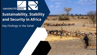 Sustainability, Stability and Security in Africa: Key Findings in the Sahel (SDG Lecture)