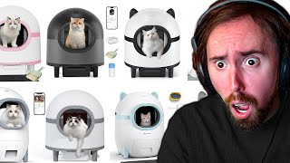 DEADLY Self-Cleaning Litter Boxes Have Flooded The Market | Asmongold Reacts