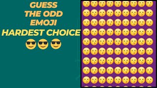 FIND THE ODD EMOJI OUT to Win this Quiz! | Odd One Out Puzzle | Find The Odd Emoji Quizzes