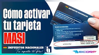 ¿Cómo activar mi tarjeta MASI? de Impuestos Nacionales