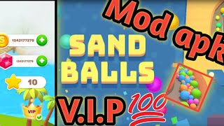 Sand ball mod apk vip unlocked // sand balls mod apk unlimited coins and gems