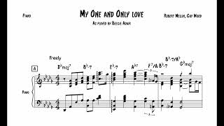 My One and Only love - Beegie Adair [jazz piano transcription]