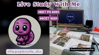 🌄 Morning Study With me 📚✍️ | Live ▶️| 2hrs | No Breaks🚫| No Music 🔇 | #neetpg #inicet #fmge