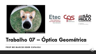 Trabalho 07: Óptica Geométrica