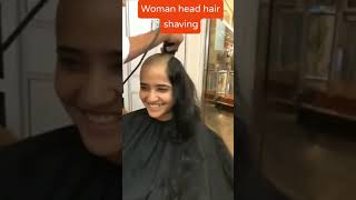 Best funny shaving woman head hair #Shorts