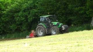 deutz agrotron 150 + houe rotative