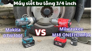 So Sánh Đánh Giá: Milwaukee M18 ONEFHIWF34 vs Makita DTW1001JX2 | Máy Siết Bu Lông 3/4 Nào Tốt Nhất?