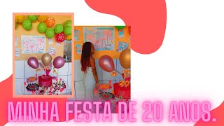 O DIA ESPERADO DA MINHA FESTA DE 2⃣0⃣🎉 ANOS!!