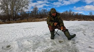 Рыбалка 12 марта 2024 на речке!